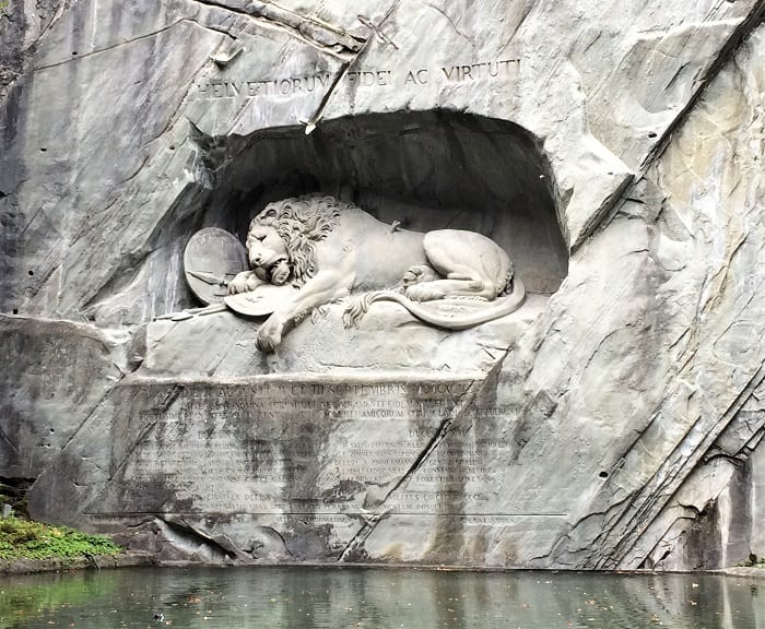 Lion monument, Lucerne, Switzerland